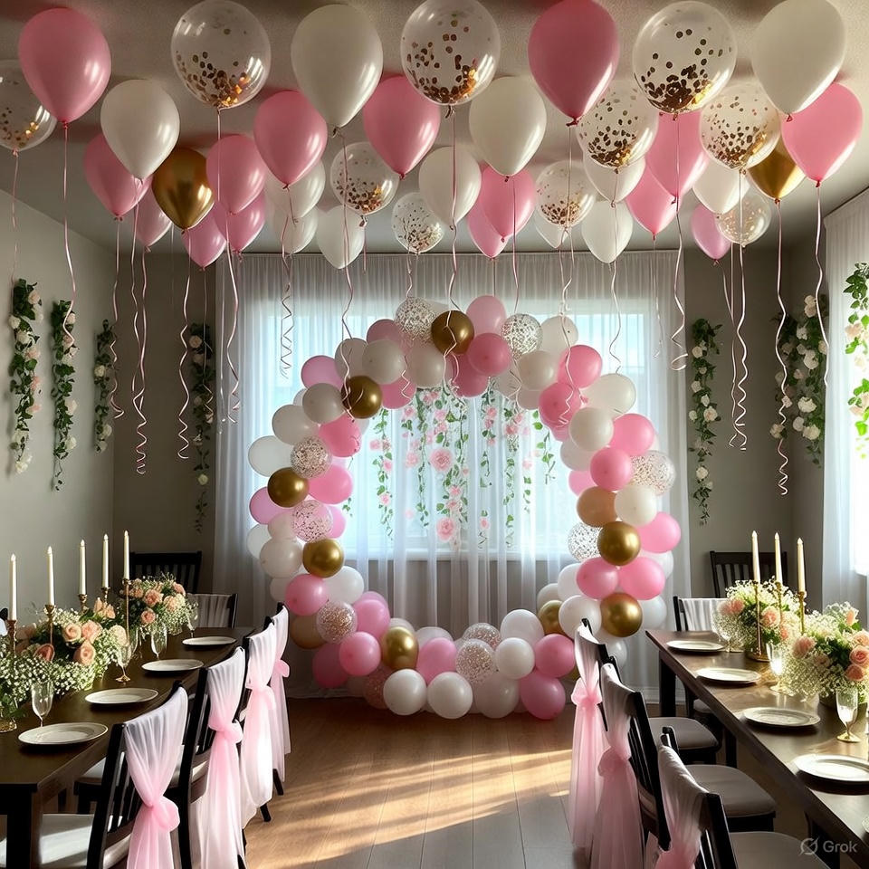 Elegant Mothers Day Balloon Ring Decor - Image 2