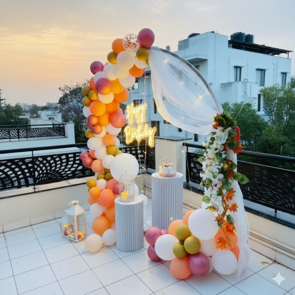 Amazing Birthday Neon Light Ring Decoration - Image 2