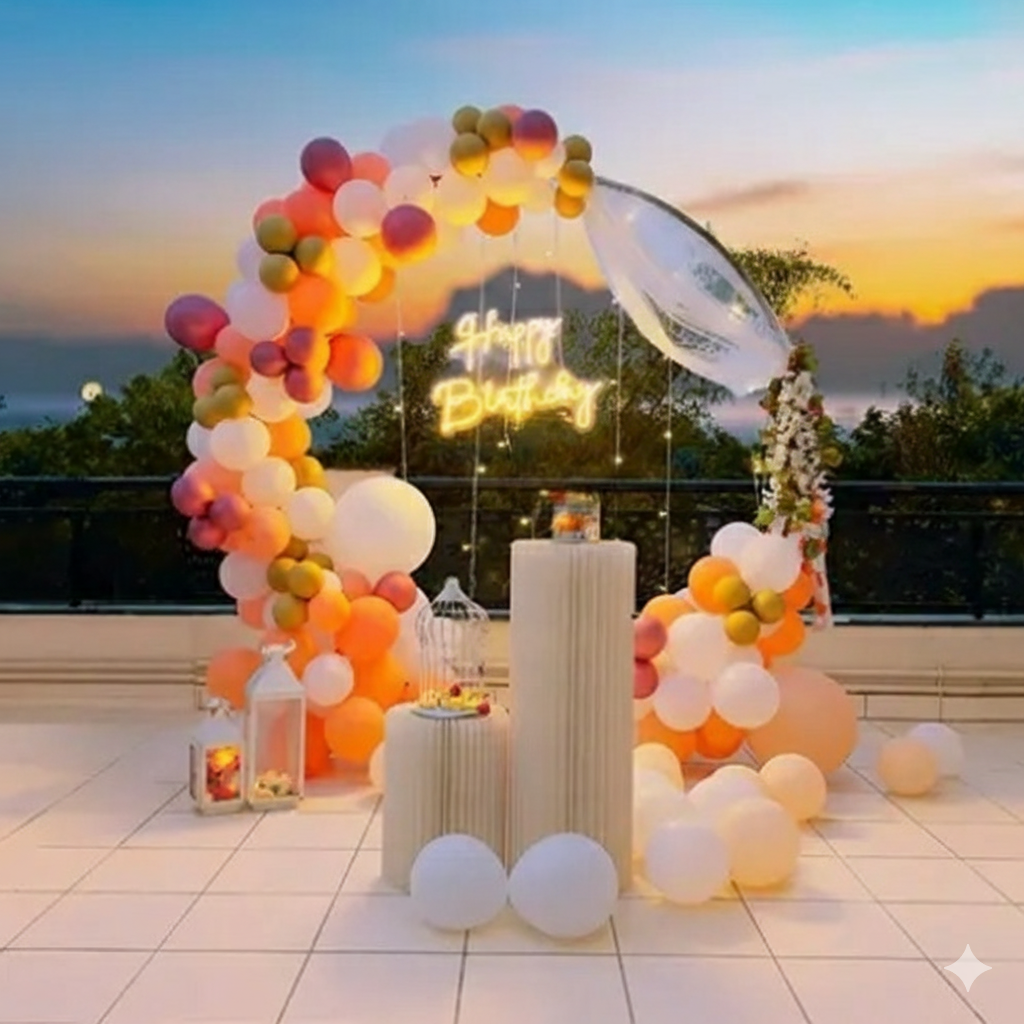 Amazing Birthday Neon Light Ring Decoration - Image 3